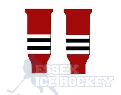 Hockey Socks Knitted Junior Chicago Red