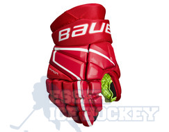 Bauer Vapor 3X Red Hockey Gloves Intermediate