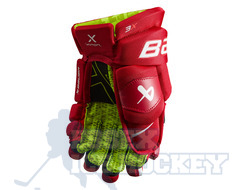 Bauer Vapor 3X Red Hockey Gloves Intermediate
