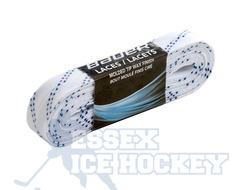 Bauer Waxed Skate Laces  White 