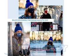 Bauer Reversible Fabric Face Mask Navy /Tye Dye