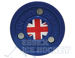 Green Biscuit GB Flag Hockey Training Puck