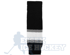 Hockey Socks Knitted Junior LA Kings Black White Violet