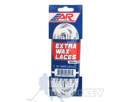 A&R Extra Wax Hockey Laces White