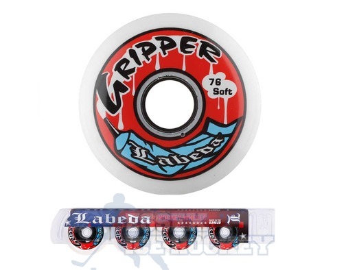 Labeda Gripper Inline Hockey Wheels Extra Soft 4 Pack