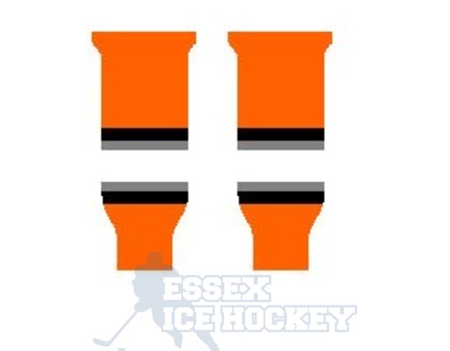 Hockey Socks Knitted Philadelphia Orange