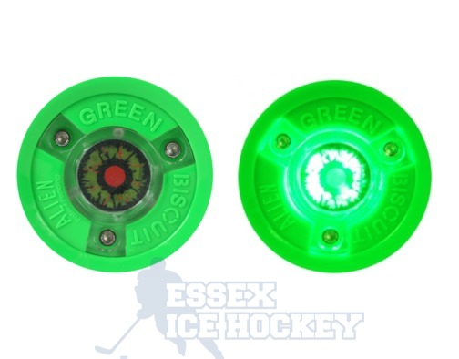 Green Biscuit Alien Hockey Training Puck 