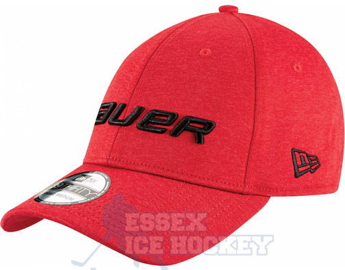 Bauer New Era 39Thirty Shadow Tech Cap - Red 