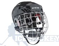 CCM Fitlite 60 Ice Hockey Helmet Combo Black - Senior