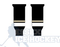 Hockey Socks Knitted Junior Pittsburgh Black