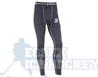 Blue Sports Compression Pant With Cup Junior