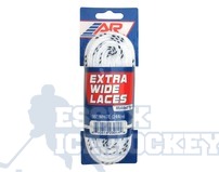 A&R Extra Wide Hockey Laces White